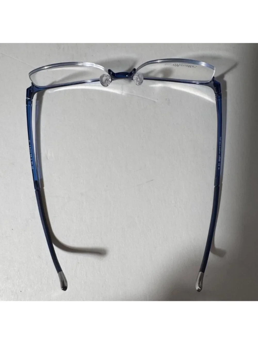Silhouette SPX 1586 51-16 Womens Blue Half-Rim Eyeglasses Lightweight Frame
